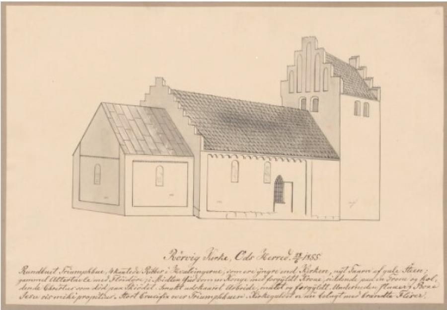 Rørvig Kirke, Ods Herred. 28.6.1855